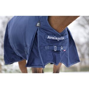 Couverture de pluie doublée polaire Avalanche Horze Supreme - Marine